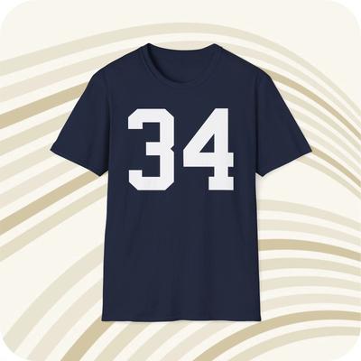 Bo Jackson Auburn Tigers #34 NCAA Jersey T Shirt - Front & Back Print