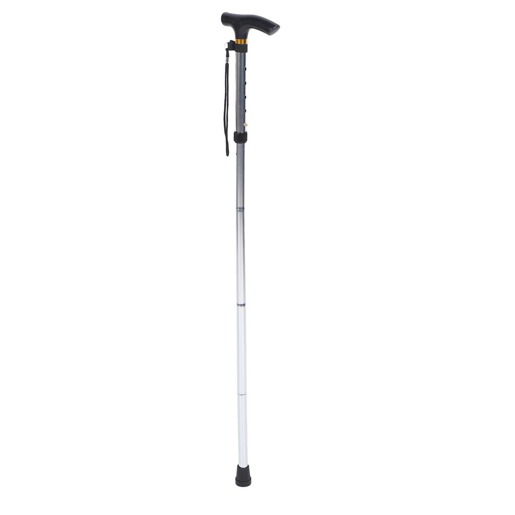 Telescopic Walking Stick Thicken Lightweight Aluminium Alloy Foldable Adjustable Hiking Pole for Daily Walking Hiking