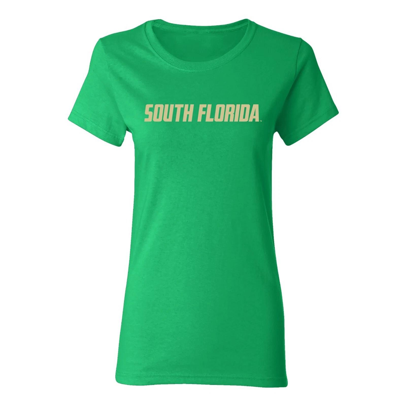 South Florida Bulls Basic Block Women s T-Shirt - Irish Green S