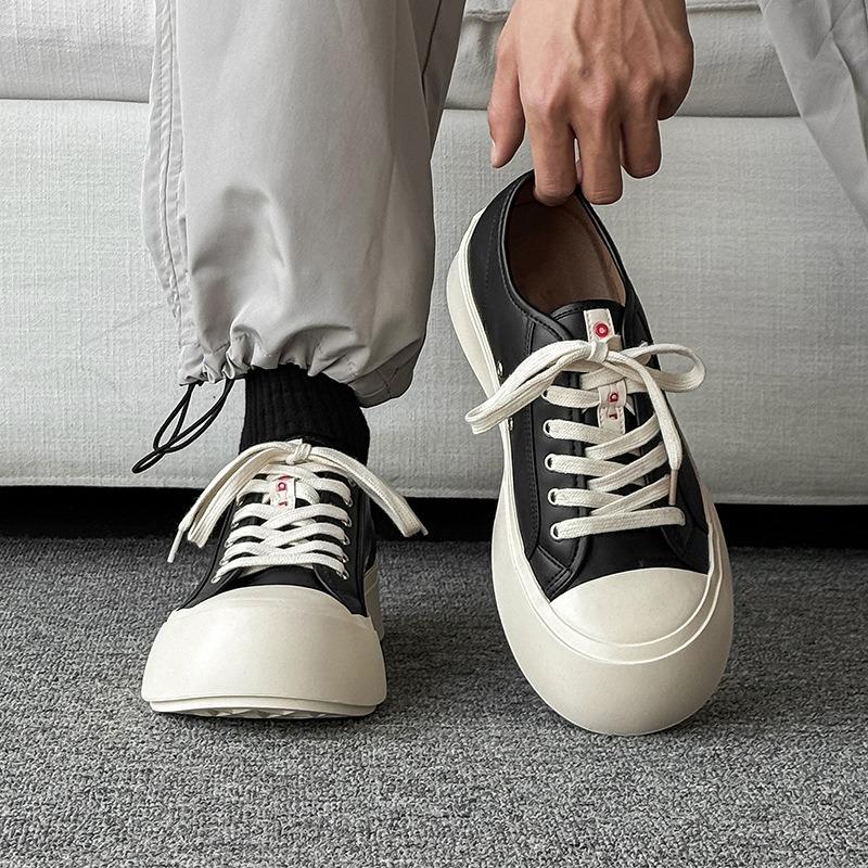 58143 Mani schoenen met groot hoofd platform witte schoenen muffin veterschoenen Wang Jiaer herenschoenen en damesschoenen