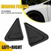 2pcs For 2019-2021 Toyota Corolla Side Mirror Fender Corner Triangle Cover Trim