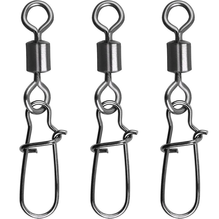 

Рыболовные вертлюги с подвижным стволом, 100 шт., рыболовные вертлюги с красивыми защелками, высокопрочный разъем для лески из меди и нержавеющей стали