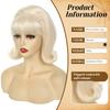 Womens Vintage Curly Cos Wig Medium Length Synthetic Hair Costume Parties