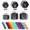 20Pcs Car Wheel Nut Caps Protection Covers Caps Anti-Rust Car Tire Screw Caps Nut Bolt Auto Exterior Accessories 17/19/21mm