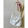 IELGY Korean Version Oil Leather Large-Capacity Tote Bag All-Match One-Shoulder Mess