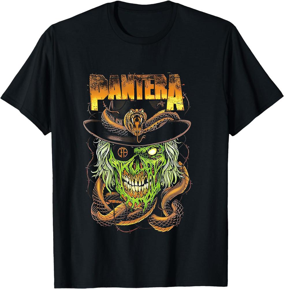 Pantera Hard Rock Metal T-Shirt, Snake & Skull Shirt, Gift for Fans Unisex T-Shirt XXL