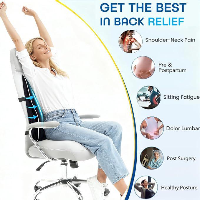 Cross-Border Car & Office Chair Lumbar Support Cushion for Back Pain Relief