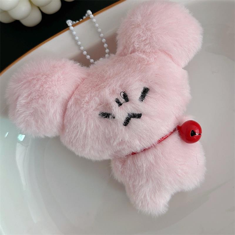 

Мультяшный Милый Колокольчик Кролик Котенок Животные Пищащая Плюшевая Кукла Мягкая Игрушка Брелок Подвеска Девичий Брелок Украшения для Подвешивания на Сумку Подарки