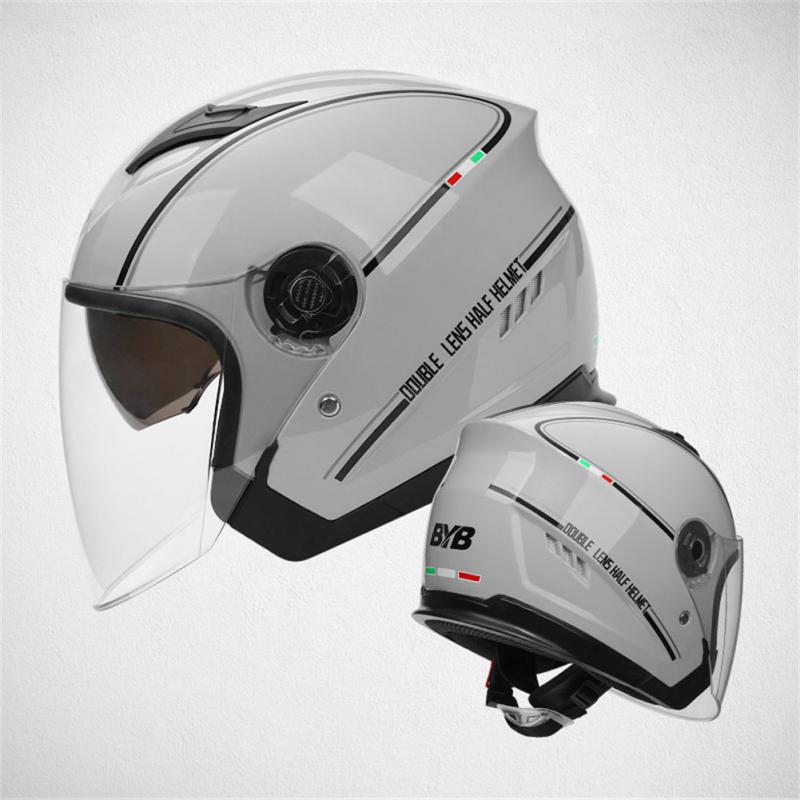 Motorcycle Supplies Portable Universal Safety Helmet Motorcycle Double Lens Helmet Motorcycle Accessories Riding Helmet Durable