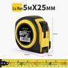 5m Durable ABS & Steel Tape Measure - Metric/Imperial, Wear & Drop Resistant
