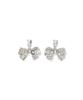 Shake Bijou Ribbon Earrings CWGA251517SLVF