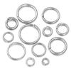 20pcs/lot Stainless Steel Open Jump Rings Single Loops Split Ring Connectors For Jewelry Making Findings DIY  Accessories