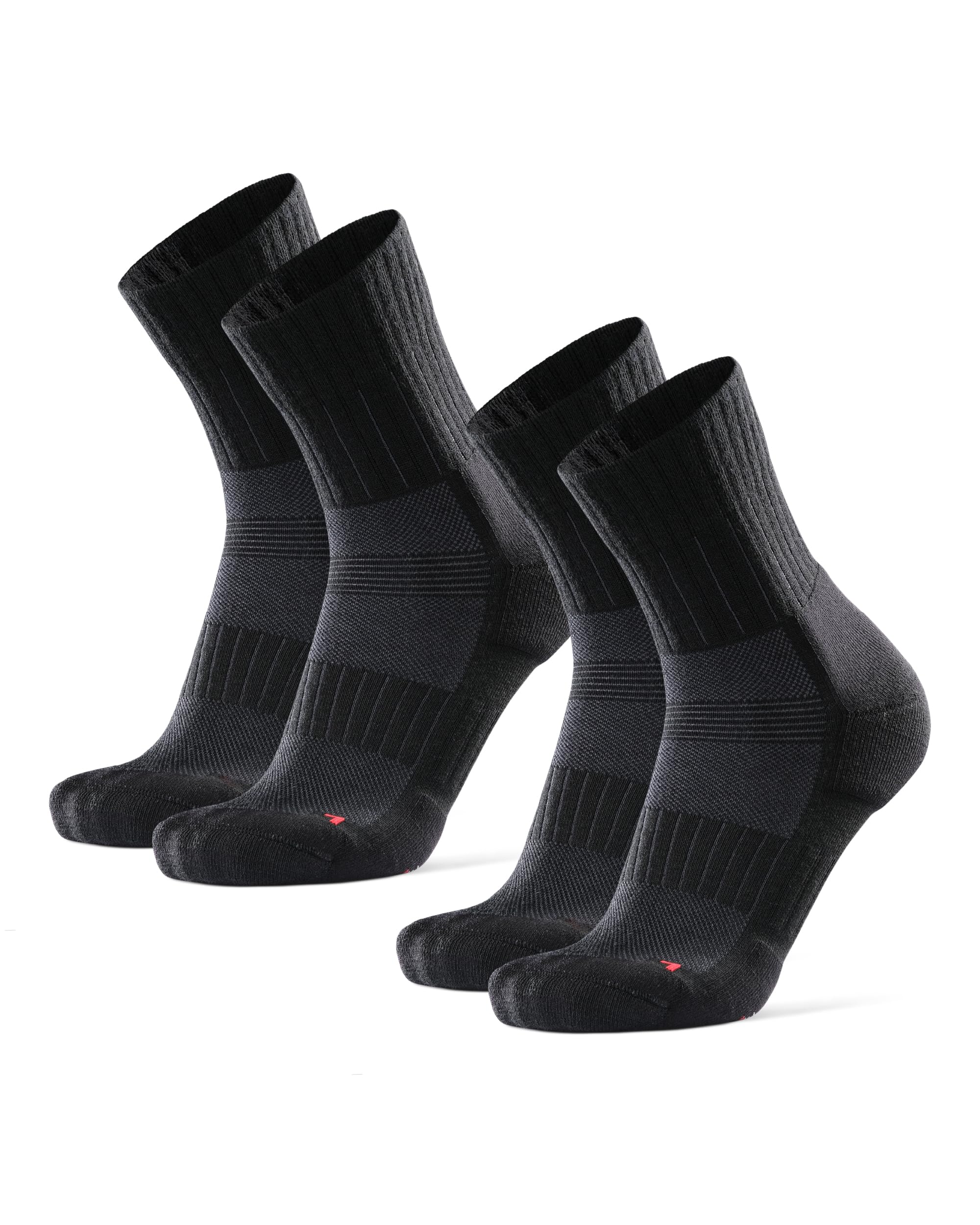 

DANISH ENDURANCE Merino Wool Running Socks for Men and Women Moisture Odor Crew Socks for Jogging Sizes [Blister Prevention, Wicking, Cushioned,