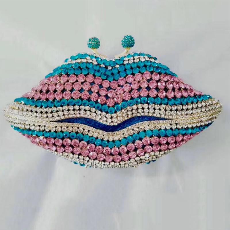 Yellow Diamond Evening Bags Mouth Purses WHTUOHENG Stone Handbag Hard Metal Party Prom Clutches Luxury Women's Crystal Wedding B