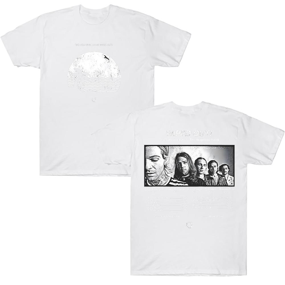 Wiped Out! Album Tee The Neighbourhood Summer Clothes Unisex Fashion Casual Shirt Men Women Aesthetic Pure Cotton Top Streetwear
