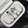 Exquisite Personality Silver Color Brushed Rhombus Starlight Awn Star Opening Couple Ring for Men Women Trendy Designer Jewelry