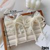 Lace Pearl Bow Shoe Shoelaces Charms for Sneakers Decorative Shoe Flower Buckle Decorative Shoe Fashion Charm Accessories