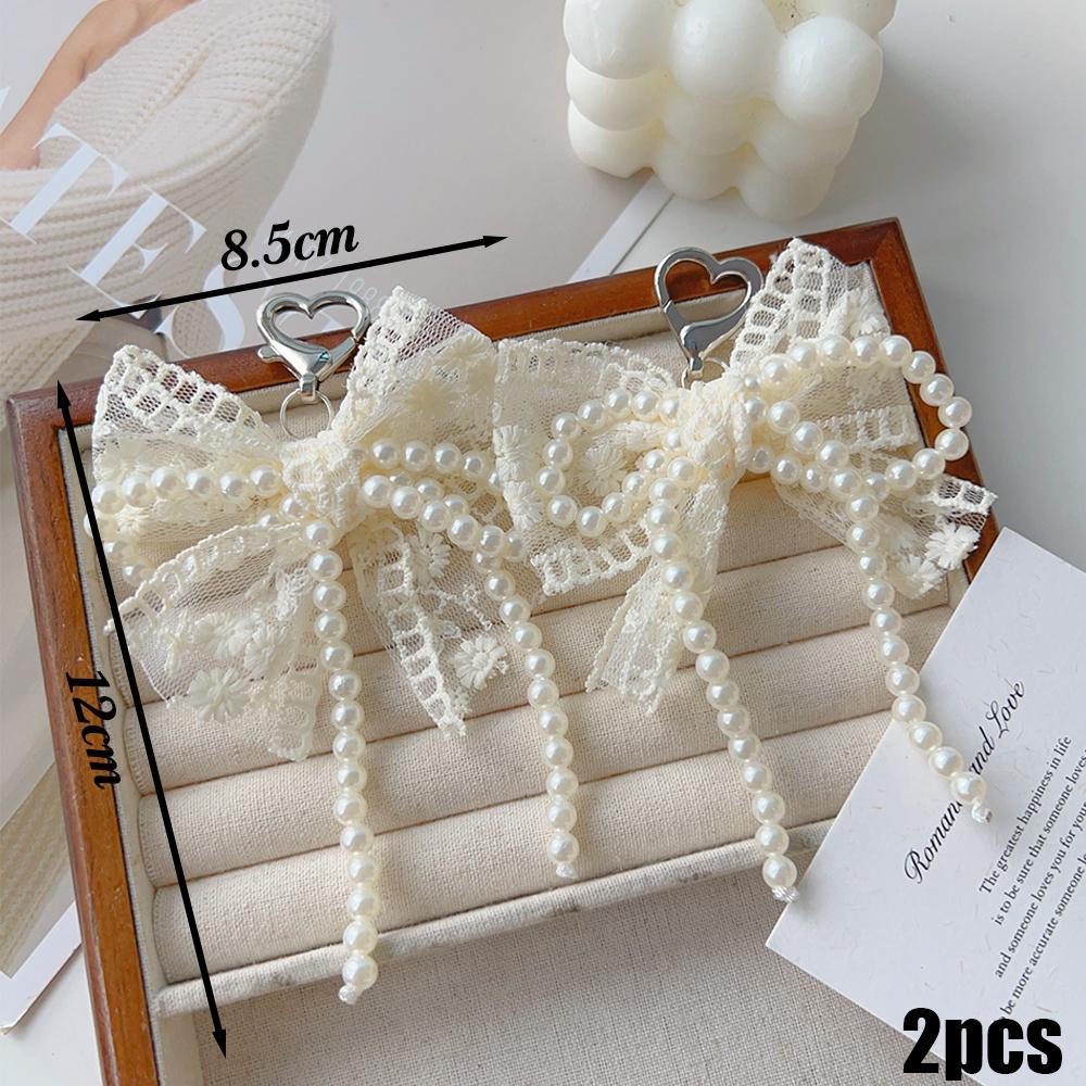 Lace Pearl Bow Shoe Shoelaces Charms for Sneakers Decorative Shoe Flower Buckle Decorative Shoe Fashion Charm Accessories