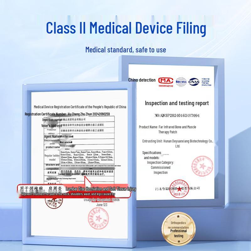 Renhe Far-Infrared Muscle & Bone Therapy Patches for Neck & Shoulder Pain Relief - 4 Patches/Box