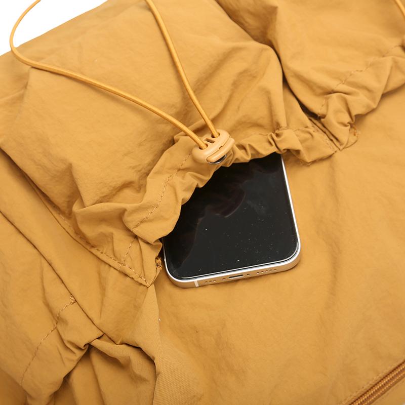 Women's Drawstring Shoulder Bag Sports Crossbody Bag Lightweight Storage Bag