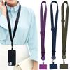 Universal Adjustable Neck Straps Multifunctional Crossbody Phone Lanyard with Tether Tab Anti-lost Anti-fall Hanging Cord Clips