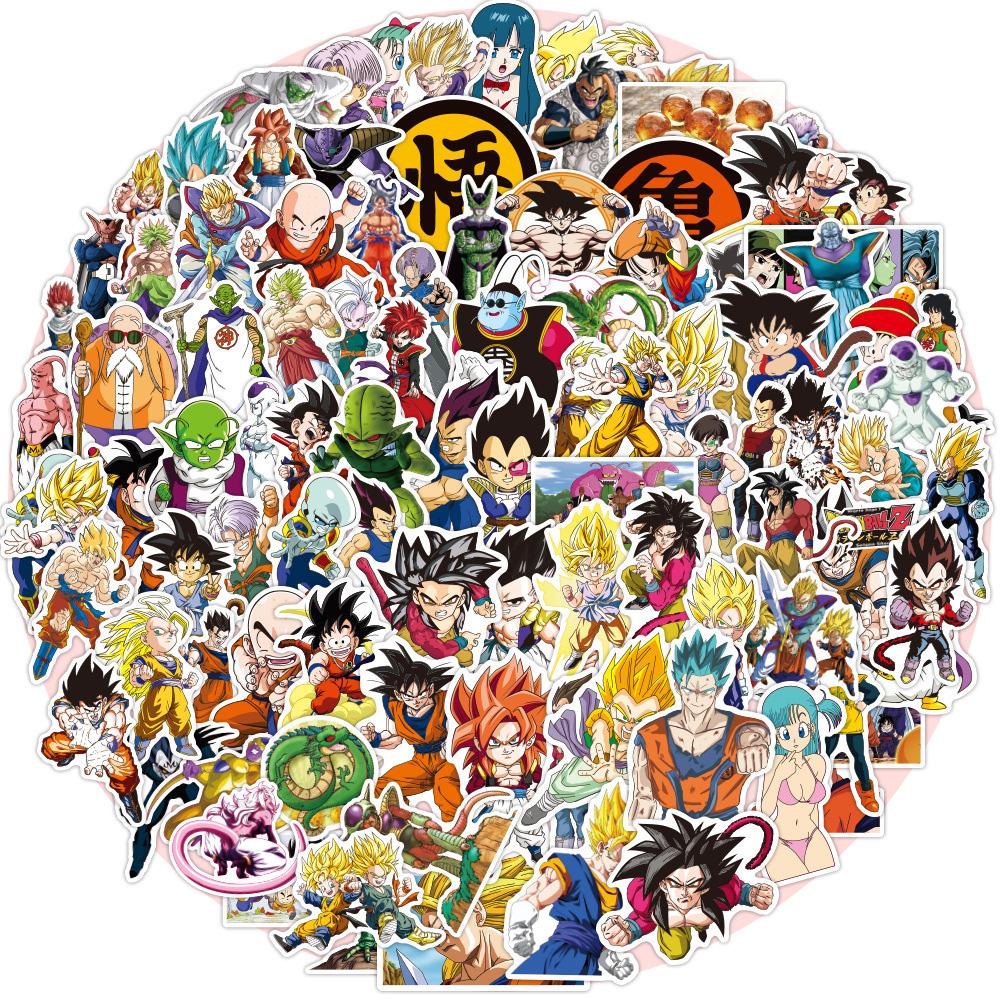 10/30/50/100pcs Japanese Cartoon Dragon Ball Stickers Son Goku Graffiti Sticker for Skateboard Laptop Cool Manga Decals Toys