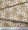 Soimoi Black Japan Crepe Satin Fabric Sacred Geometric Fabric Prints By Metre 42 Inch
