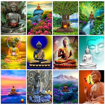 Diamant-Malerei-Set, Buddha, DIY, Diamant-Stickerei, Verkauf, Religion, Mosaik, Kreuzstich, Dekor für Zuhause