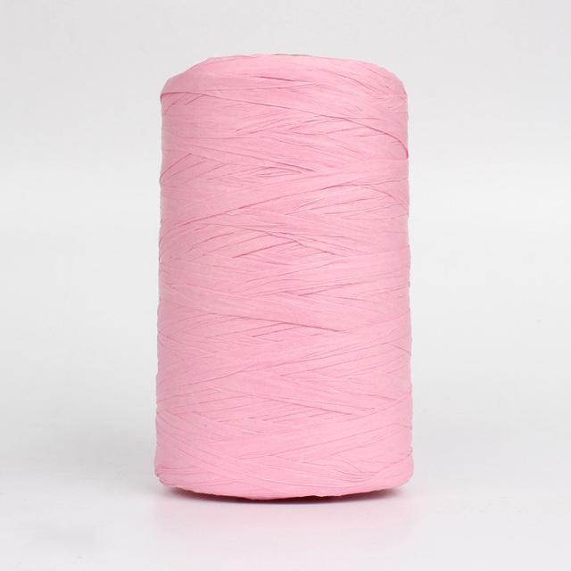 280-300 Meters Raffia Yarn For Hand Knitting Summer Raffia Straw Hats Bags Crochet Yarn Handmade Craft Knit Yarn Thread 24 Color