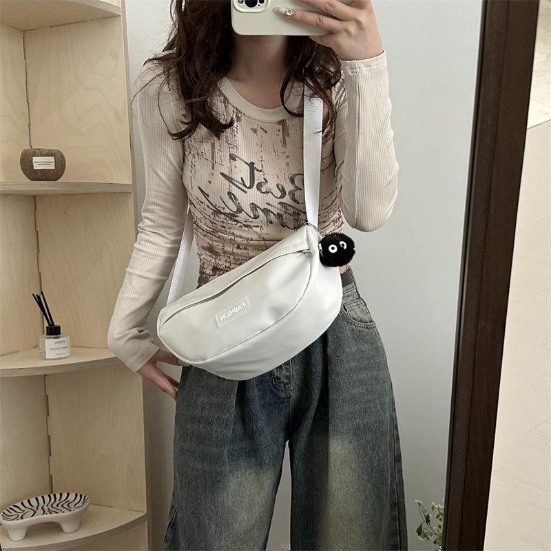 Large Capacity Fashionable Casual Bag Spring New Fashionable One Shoulder Crossbody Bag Korean Style Versatile Dumpling Bag Women's Bag