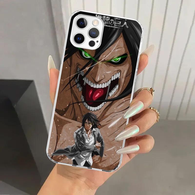 Attack Eren Phone Case for Iphone 17 Air 16 15 Plus 14 13 Mini 12 11 Pro Max 16E 7 8 SE 2020 Soft Funda Print Shell 16 15 14 13