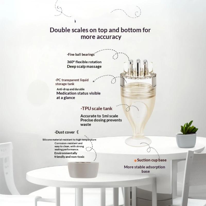 Scalp Applicator Apply Medicine Liquid Comb Massage Comb Essential Oil Liquids Guiding Massager Anti Hair Loss Scalps Care Tools