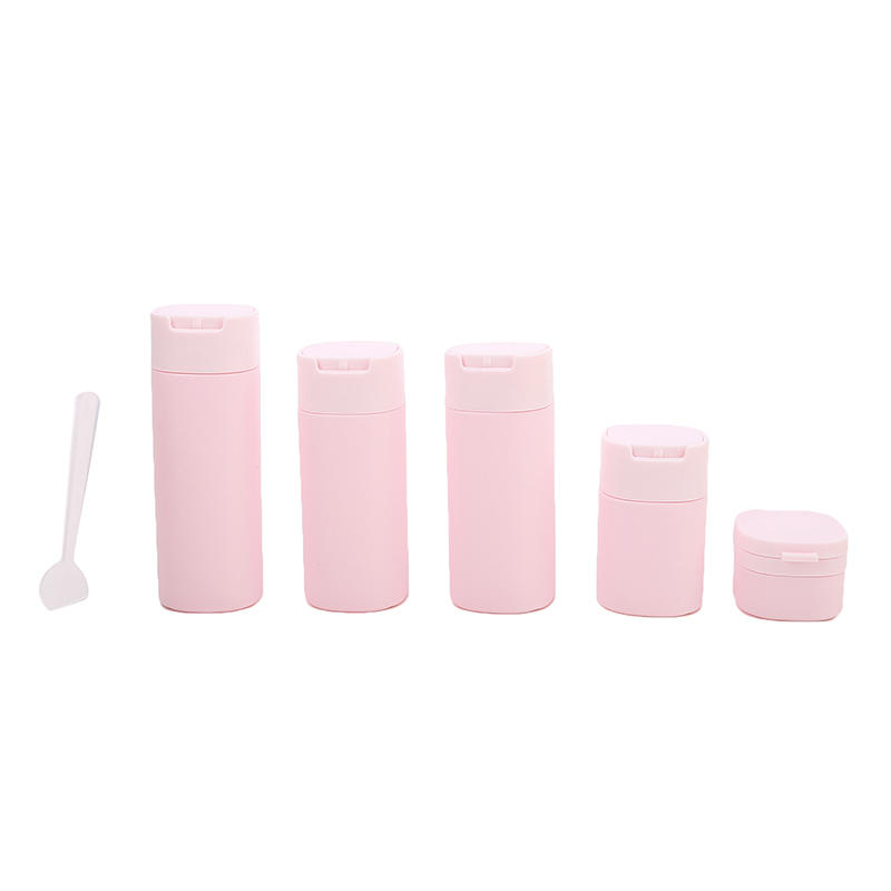 Lehká cestovní stlačitelná sada kosmetických lahviček na toaletní potřeby, plnitelná prázdná nádobka na tekutiny, krémy, pleťová mléka, dávkovač