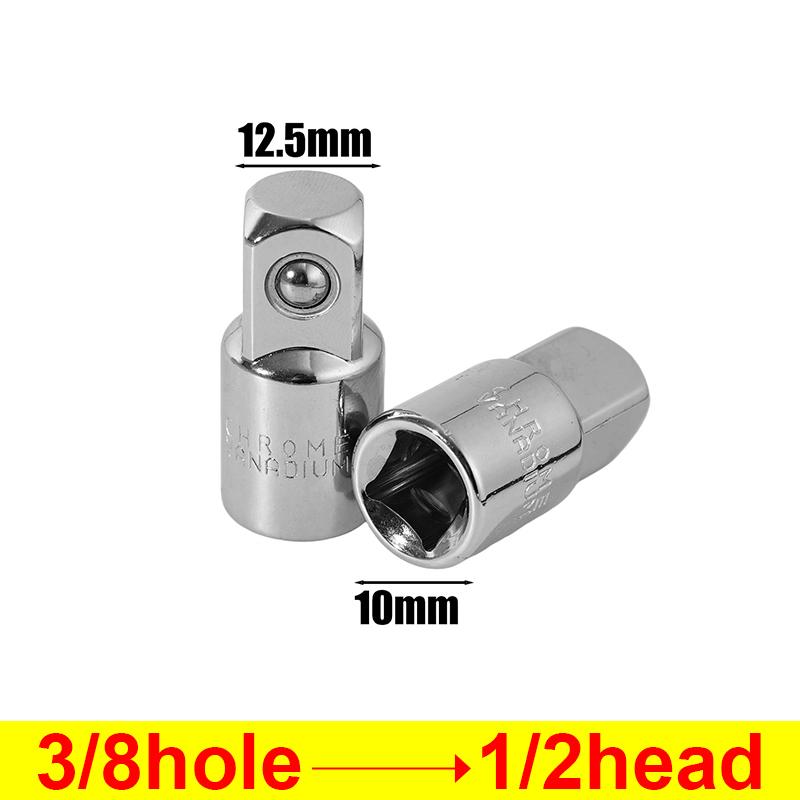 

6/1pcs Socket Adapters Ratchet Wrench Adapter 1/2 Large Flywheel 3/8 Medium Flywheel Socket Converter Sleeve Head Reducer Sets 1PC