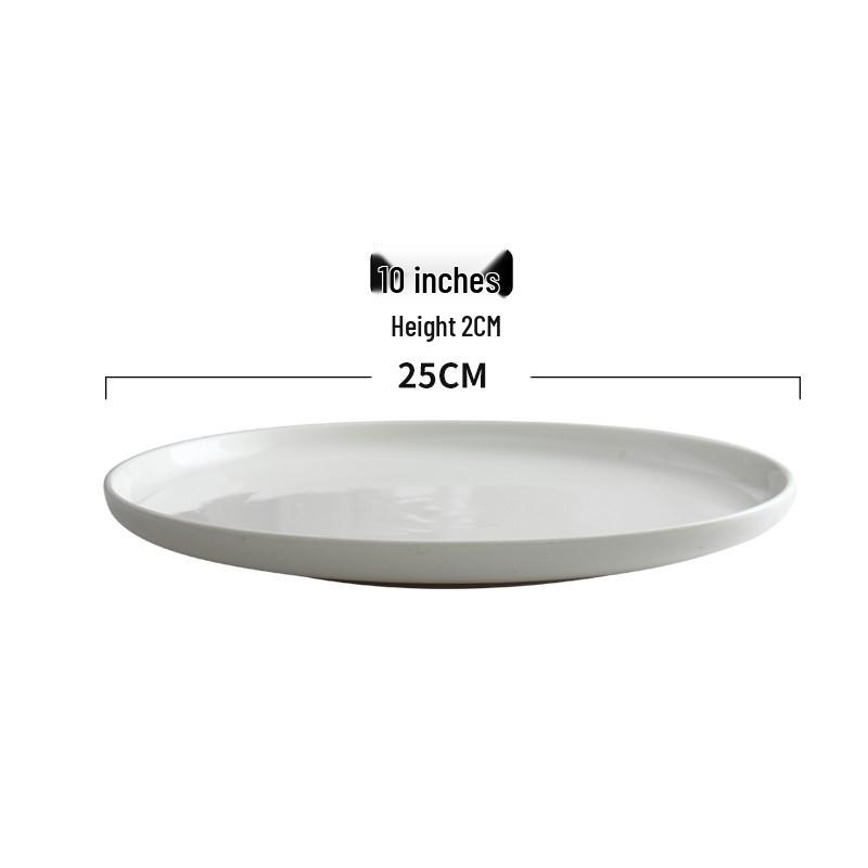 Gold-Rimmed Rectangular Ceramic Dessert and Sushi Plate