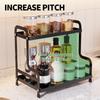 Flat Iron H-Shaped Multifunctional Storage Rack