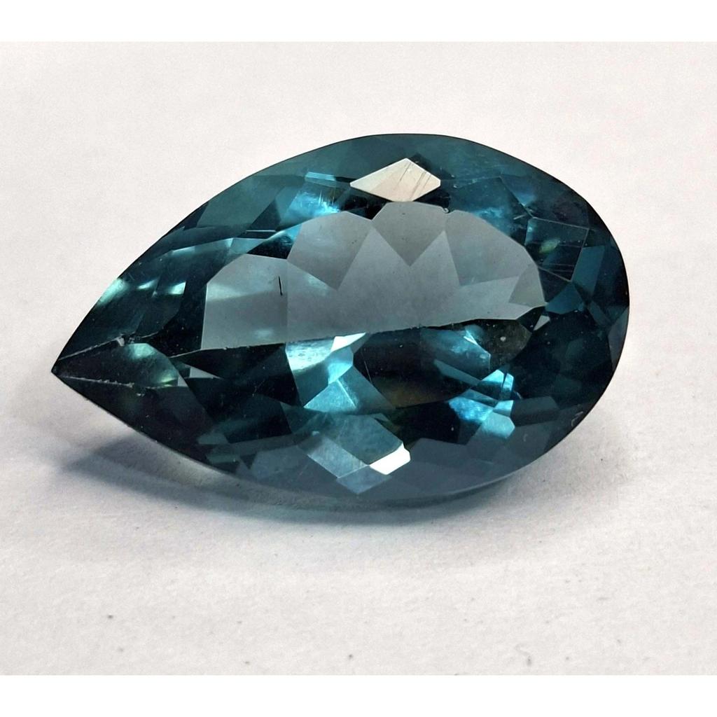 Certified Natural Indicolite Tourmaline Pear Cut 12-14 Ct Stunning Gemstone