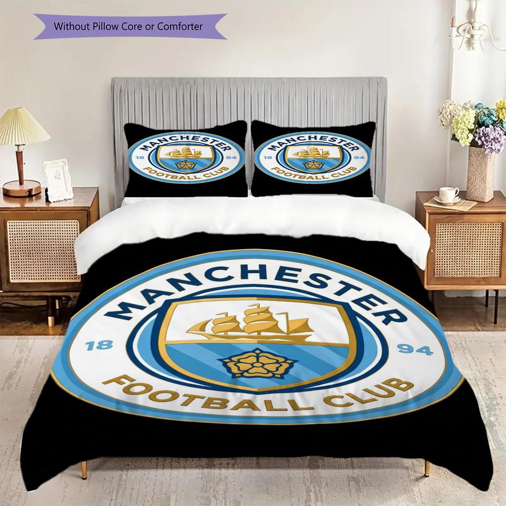 Biancheria da letto Heritage Manchester City (1 * copripiumino + 2 * federa, senza nucleo) Copripiumino e federa 2DFlat Morbidi e confortevoli