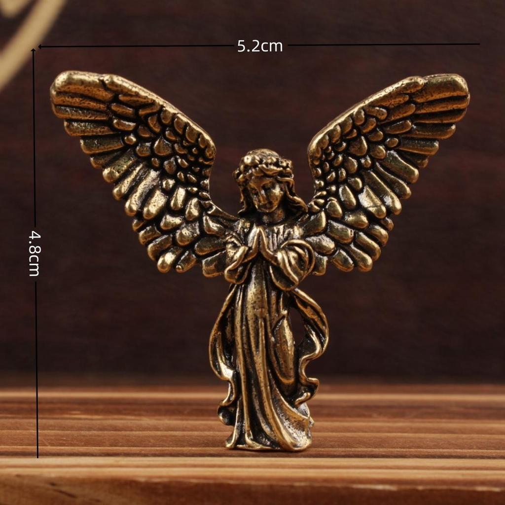 Exclusivo para transações internacionais: Ornamento de Latão Asas de Anjo – Item Popular de Mercado de Artesanato