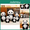 Entzückendes Panda Plüschtier Kuscheltier Stofftier Kissen Weicher Kurzer Plüsch PP-Baumwolle