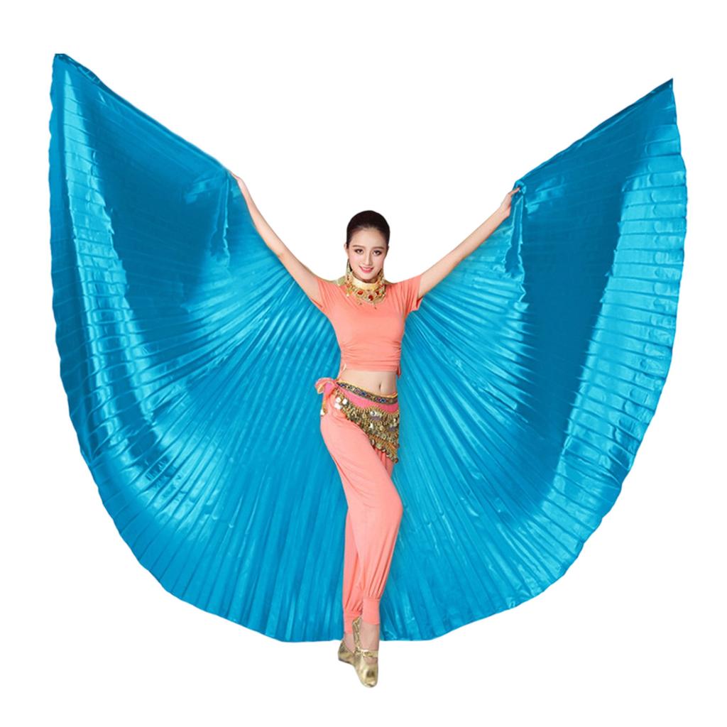 Belly Dance Isiss Wing with Stick Belly Dance Costume Angel Wing for Halloween Carnival Performances Butterfly Wing