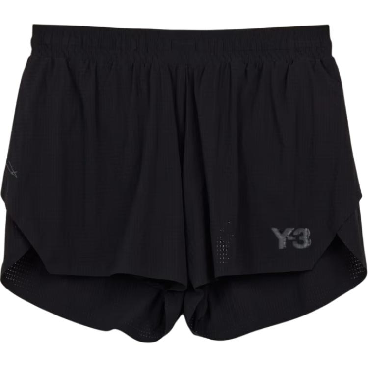 Y-3 Running Shorts Solid Color Logo Print Elastic Casual Shorts Women shorts Black IX0003