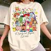 2026 New Model Toy Story Lobo Christmas Cotton Unisexs Childrens Casual Fashion Loose Short Sleeve