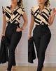 Floral Lotus Leaf Sleeve Top Solid Pants Set Women Casual 2 Piece Outfit with Belt