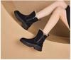 Fashion Women's Furry Edge 2024 Autumn and Winter New Item Solid Color Side Zipper Thick Sole Anti Slip Warm Cotton Shoes Snow Boots