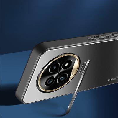 Per OPPO Realme 13 Pro Plus 13Pro Custodia in metallo con supporto per fotocamera Realme 13 Pro+ 12pro Custodia antiurto con protezione opaca e cavalletto