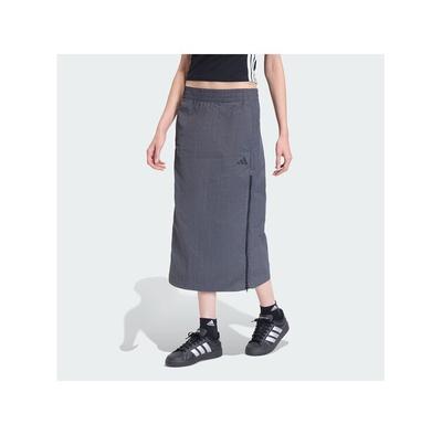 City Tech Woven Zip Midi Skirt