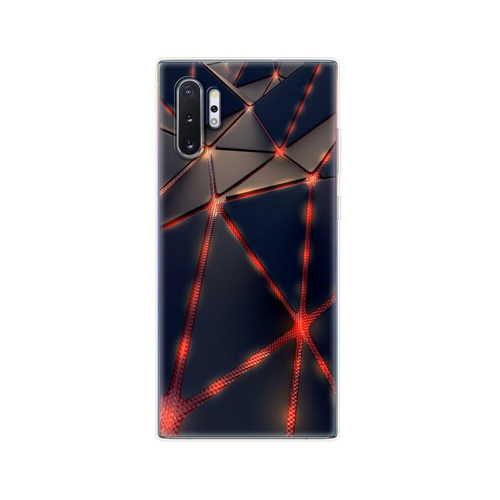 Silikonový kryt na telefon Pro Samsung Galaxy Note 10 Note10 Pouzdro Měkký TPU Zadní kryt Pro Samsung Note 10 plus fundas Coque nárazník