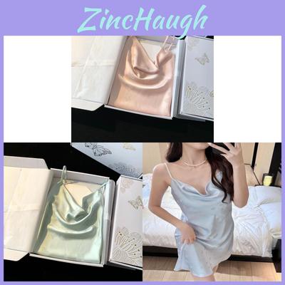 Butterfly Summer Sleep Dress For Women With Ice Silk Fabric And Sleeveless Design For Home Comfort