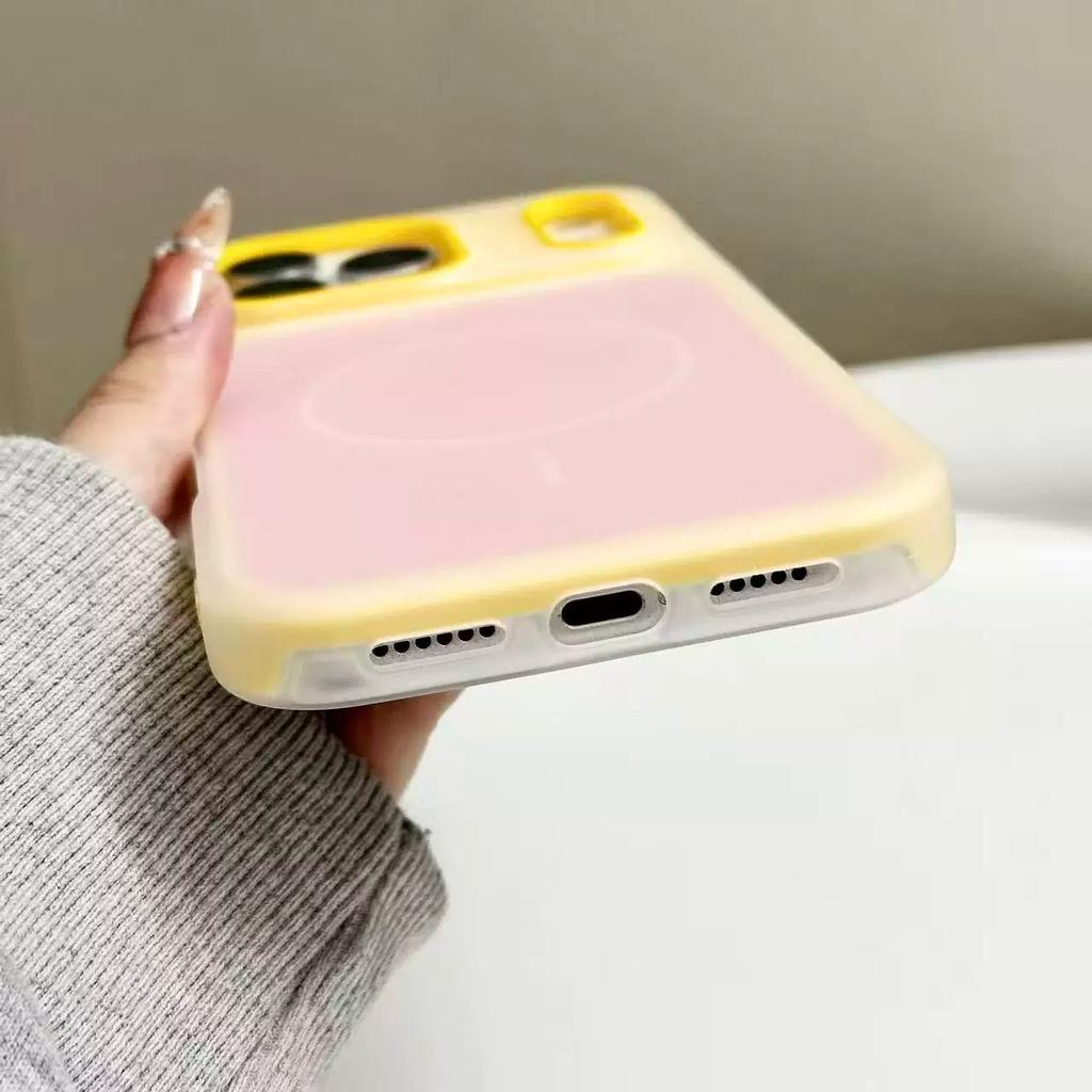 Custodia Magnetica 2-in-1 in TPU Opaco per Telefono, Cover Gel Antiurto Anti-Impronte Digitali per MagSafe Mag Safe iPhone 17 16 plus 15 14 13 12 11 Pro Max 17pro